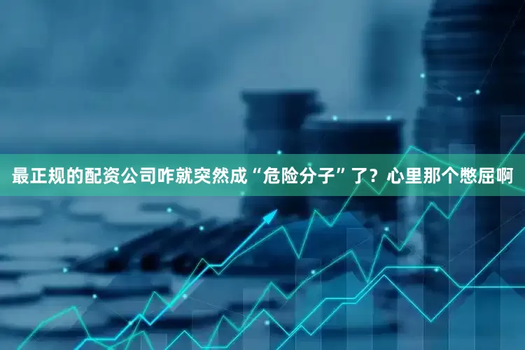 最正规的配资公司咋就突然成“危险分子”了？心里那个憋屈啊